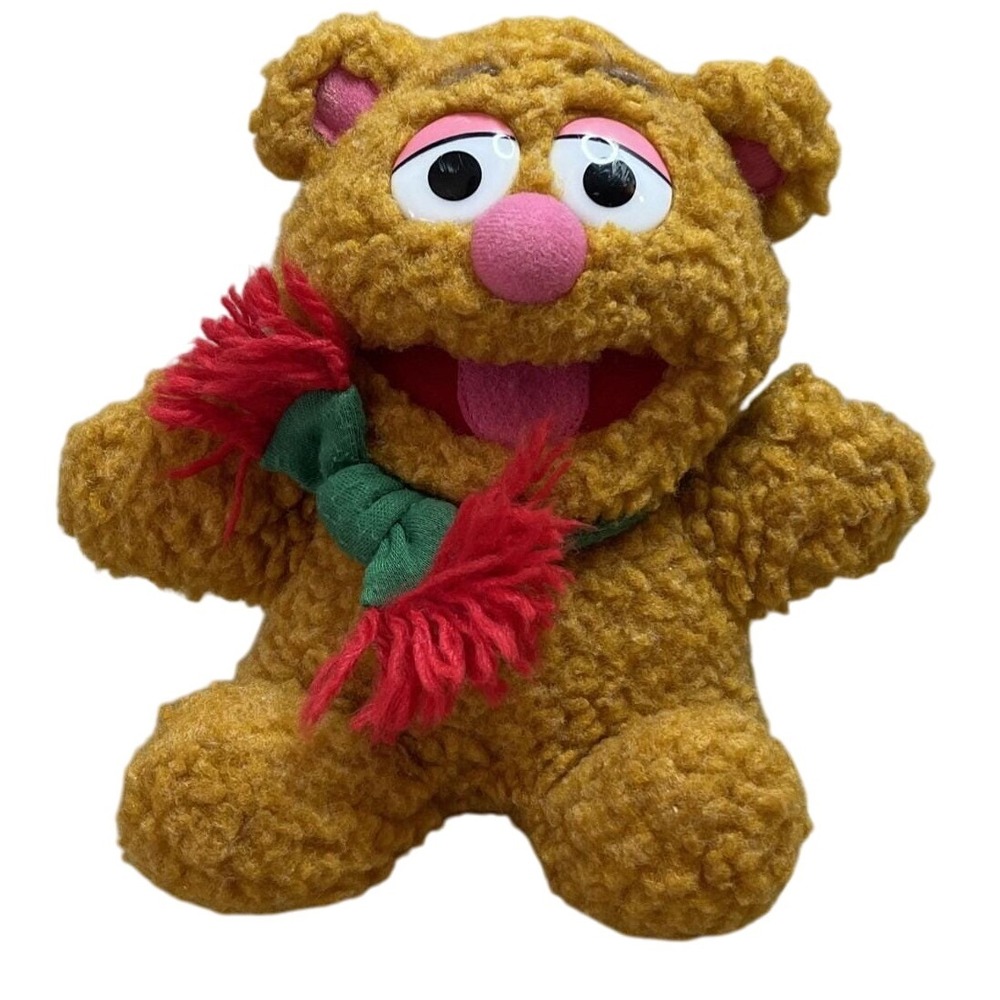 Vintage 1987 Muppet Baby‎ Fozzie Teddy Bear Stuffed Animal Plush Jim Henson
